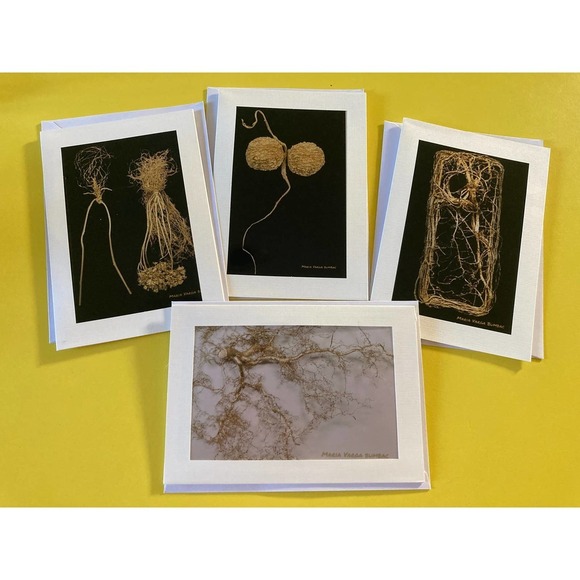 - Set of 4 Metallic Art Print Blank Greeting Cards W/ Envelope - Art by my… - Picture 3 of 14